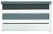 Produktbild mydeco® Duo-Rollo Fensterrollo Klemmfix ohne Bohren, Farbe Triple: Weiß, Grau, Anthrazit 140 x 160 cm Seitenzugrollo Doppelrollo inkl. Klemmträger