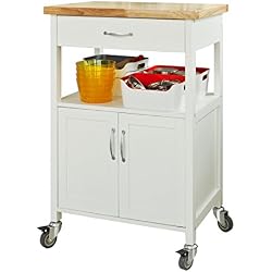SoBuy® FKW22-WN Meuble de Rangement à roulettes, Caisson Roulant, Chariot L60xH90xP44cm