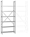 Produktbild MANUFLEX Archivregal Budget, Grundregal mit 6 Stahlblechböden, HxBxT = 2250x960x300 mm