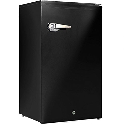 Syntrox Germany 126 Liter geruscharmer 39 db Retro Khlschrank mit Schloss und Griff