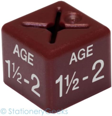 Stationery Geeks 50 Coat Hanger Size Cubes Childrenswear Dual Age 1.5 - 2 Maroon