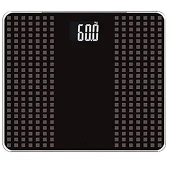Ionix Weight Machine | Weight Machine for body Weight | Weighing Machine for Human body Weight | Digital Weight Machine | Weighing Machine | LCD Bathroom Personal Weight weighing scale, (Black)