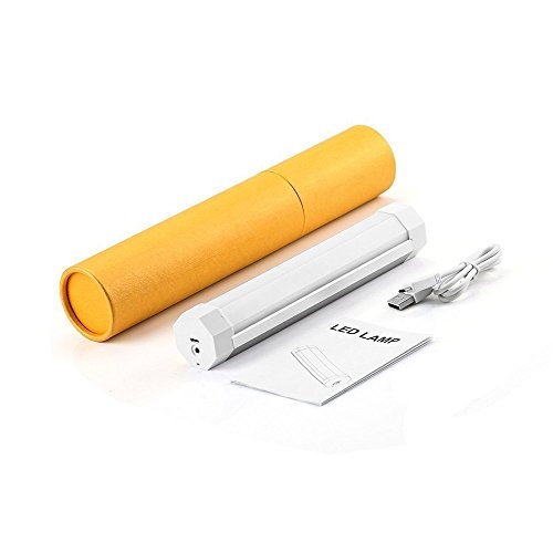 Boriyuan Tragbare LED Taschenlampe Flashlight Außenleuchte für Wandern, Camping, Notfall, Angeln, Nachtlicht, Gartenleuchte mit 2600mAh Li-ion Akku (Farbe: Weiß) - 8