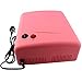 Hieha 36W UV Lamp Gel Polish Curing Nail Art Dryer Timer with 4 x 9W Bulbs (Pink)