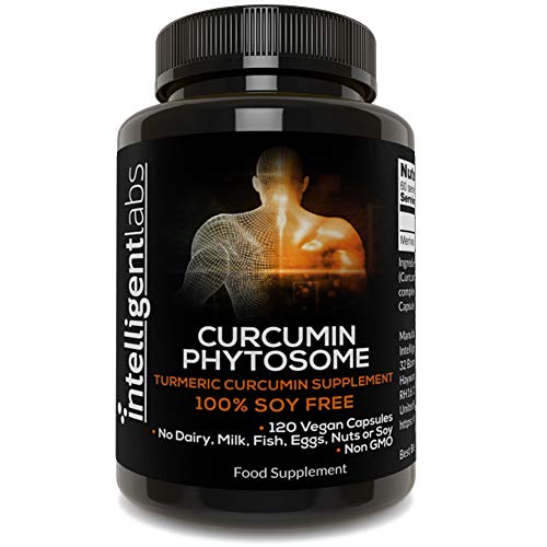 Fitosoma curcumina Meriva de 250 mg, 2900% mejor absorción que la curcumina de cúrcuma normal, 100% sin soja, 120 cápsulas por bote, Complejo de fitosoma curcumina de cúrcuma
