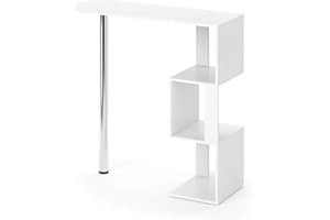 Vicco Tavolo bar alto Vincent, Bianco, 113 x 40 cm