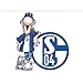 Produktbild alenio 9872 - alenio Wandtattoo - FC Schalke 04 Erwin Signet, 40x40 cm