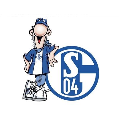 Preisvergleich Produktbild alenio 9872 - alenio Wandtattoo - FC Schalke 04 Erwin Signet, 40x40 cm