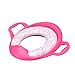 Toddler/Children's Soft Padded Toilet Training Seat With Handles (Pink)