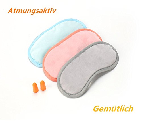 Qingsun Atmungsaktiv Schlafmaske Schlafbrille Unisex Schatten Augenmaske Geeignet Für Haus, Büro und Auf Reisen - 9
