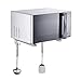 Produktbild kicthnslf Küchen-Regal-Organisatoren und Lagerung an der Wand befestigte Ofen-Gestell-Multifunktionsreis-Kocher-Klammer Faltbar mit Haken-Aluminium
