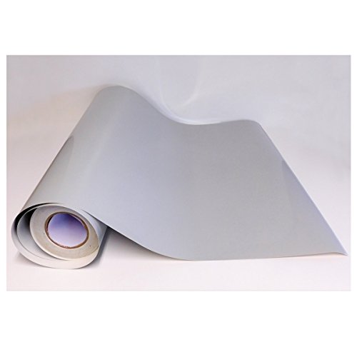 Adzif.biz Le sticker de decoration Rouleau adhésif - Papier Peint Autocollant - Gris Clair Brillant (2 m x 123 cm)