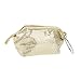 Imported Dazzling Sequins Travel Cosmetic Makeup Clutch Bag Purse Evening Party Handbag - Golden RS.700.00