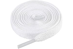 LARGERED Lacci Scarpe,Stringhe Scarpe per Sportive Casual Sneakers,Lacci per Uomo e Donna,Lacci per Scarpe Piatti 8mm Larghe,Lacci per scarpe piatte spesse per scarpe da ginnastica(75cm-180cm)