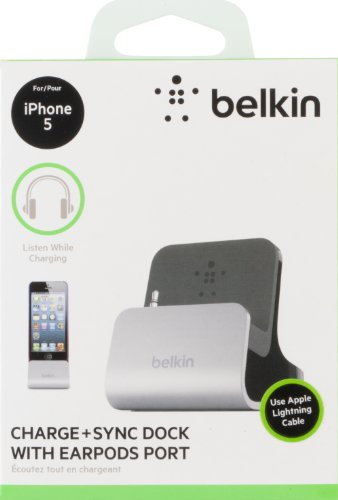 Belkin Lade-Sync Dockingstation (geeignet für Apple iPhone 5/5s/5c, Lightning-Kabel nicht enthalten) - 7