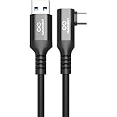 Compatible Connection Cable with Macrobot Meta Quest 3 and 2 5mt 5Gbps USB 3.2 Fast data transfer, Fast Charging USB-C (Thin)