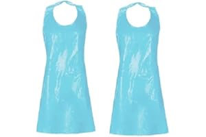SUNRISE PACKAGING PPE Disposable Aprons - 100 Pack - One Size Fits All - Flat Pack Waterproof, Polythene Aprons for Caterers, Cleaning, Painting, Hairdressers - Food Service, Home, and Industrial Use