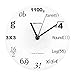 Produktbild Guokee Wissenschaft Demokratie Pop Quiz Mathe Wanduhr Algebra Engineering Zahlen Mathe Gleichung Moderne Uhr Math Nerd Graduation Gift