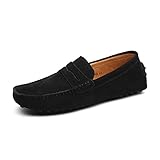 klassische herrenschuhe oxford  CCZZ Herren Klassische Mokassin Weich Comfort Wildleder Loafers Schuhe Minimalistisch Flache Fahren Schuhe Bootsschuhe Slippers 38-49 EU