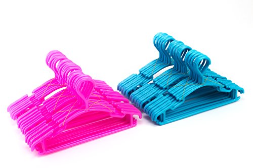 Tosnail Kinder Kleiderbügel 30 Stück, blau - 3