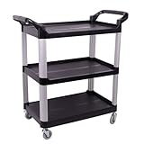 Viva Brite Black Utility Trolley