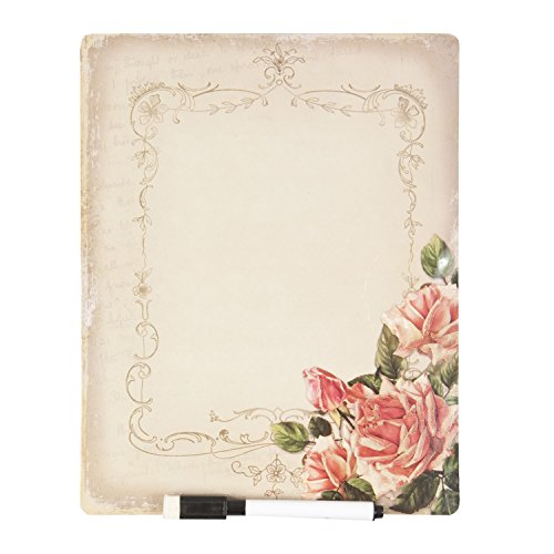 Clayre & Eef 62803 Memoboard Rosenmuster Ca. 25 x 20 cm