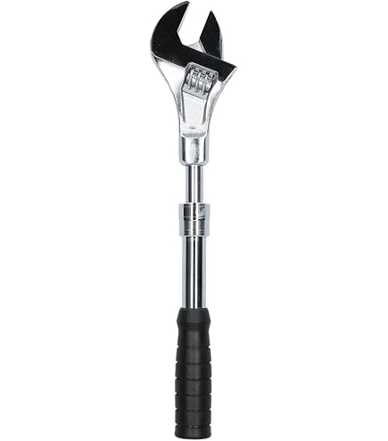 Clé à Molette Réglable 25,4 Cm - Cliquet Pliable 5 En 1 - Pour Plomberie, électricité, Bricolage - Design Polyvalent