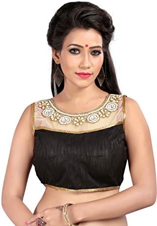 F4style Indian Pakistani Designer Banglori Silk Readymade Blouse For Sarees