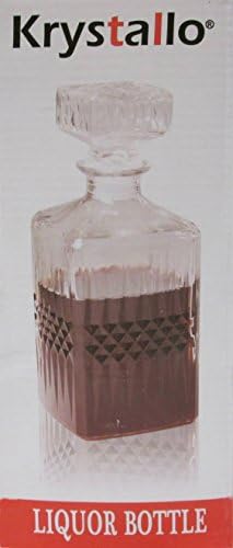 Krystallo Liquor Glass Bottle, 1 Ltr