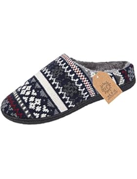 Jo & Joe , Herren Hausschuhe grau grau