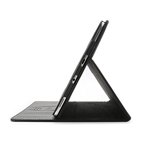boriyuan Echt Ledertasche Case Schutz Hülle Ultra Slim Cover für Samsung Galaxy Tab S2 9.7″ SM-T810/T815 aus echtem Leder mit Standfunktion, Magnetverschluss, im Bookstyle inkl. Eingabestift, Displayschutzfolie(Schwarz,Echt Leder) - 8