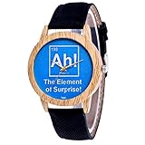 IG Invictus Damen Mode Casual Lederstrap Analog Quarz Runde Uhr AH! T366 N Quarzuhr Schwarzes Quarz Uhr