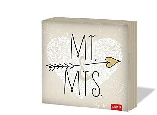 Preisvergleich Produktbild Mr. & Mrs.: Servietten (Geschenkewelt Mr. & Mrs.)