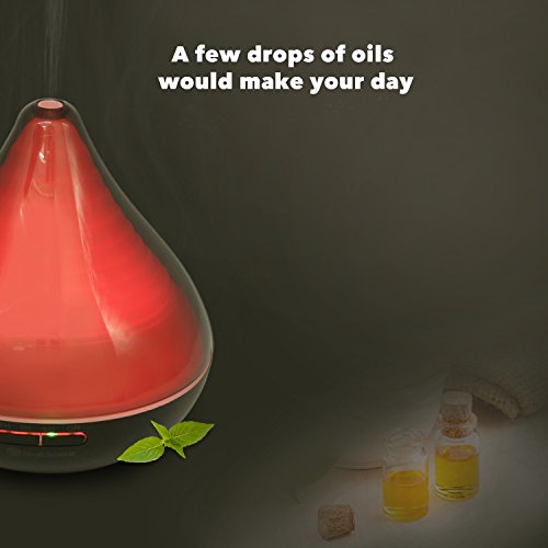 Makimoo MH03 Ätherisches Öl Diffusor 300ml Ultraschall Aroma Diffusor, Zeitsteuerung Lichtsteuerung Schwarz (EU Plug) - 5
