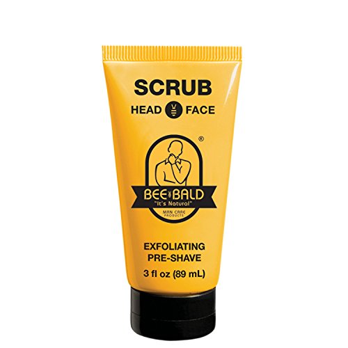 Bee Bald Scrub for Head and Face, 3 Fluid Ounce by Bee Bald