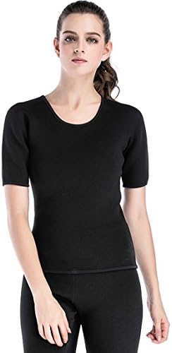 Weight Loss Top for Women Neoprene Slimming Sauna Suits Short Sleeves Shapewear Body Shaper Fat Burner Yoga Sport T-Shirts