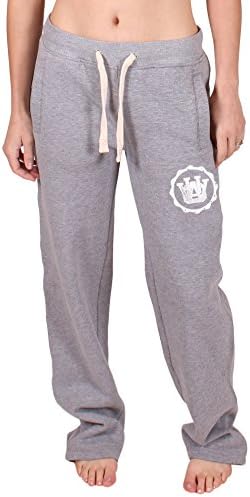 UOW Heavyweight Sweatpants Open Hem Wide Fit Grey Stamp FR601 UK 16