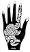 6 Sheets STENCILS TATTOO Set 6 Mehndi TemplateTattoo Henna Designs for Hand - single use - for Henna Tattoo Glitter Tattoo Airbrush Tattoo