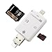 Produktbild YiKaiEn 3 in 1 Kartenleser Flash Drive USB Micro SD SDHC TF Reader für iPhone 8/7/7 Plus/6S/6S Plus/S5S/5/5 C/iPad/Mac/PC/Android