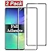 Produktbild 2er Pack Full Glue Adhesive Galaxy S10 Plus Displayschutzfolie kompatibel mit Samsung S10Plus gehärtetem Glas 9H Klar3D Curved De Gaxaly Glaxay 10Plus Schutz-Handy-Temper Film 2 Stück (schwarz)