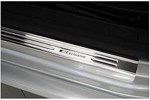 tuning-art 832 Juego de Protectores de Umbral para Passat B6 3C B7 CC Acero INOX