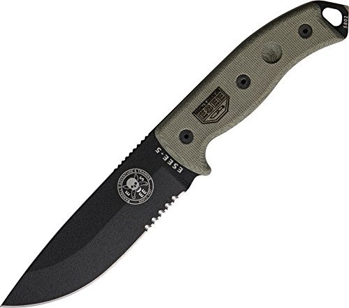 ESEE RC5SBK Cuchillo a Lama fissa,Unisex - Adultos, Verde, un tamaño