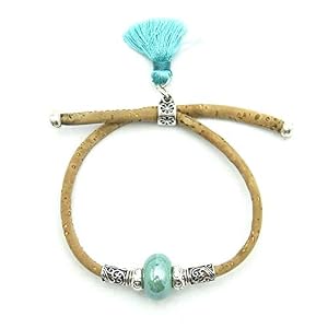 The Eco Owl Cork Bracelet, Bracelets, Natural Jewellery, Wood Bracelet, Wooden Yoga Charm, Bracelets for Women, Woman's Chain, Unisex, Vegan. BR 301