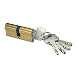 Latón. 67 mm. 33,5-33,5. MCM 1043D1 - Cilindro Seguridad 33,5X33,5 Mcm