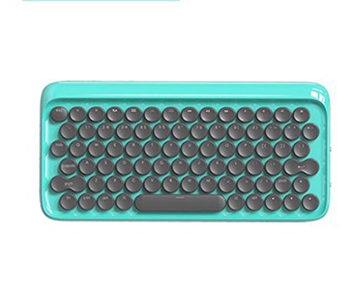 Preisvergleich Produktbild IWTGR Dot Bluetooth mechanische Tastatur, Kabelloses Retro Geeignet für Mobiltelefone, IPads, Tablets, MAC