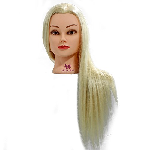 Neverland 30% 20 inch Real Human Hair Training head mannequin doll with Clamp Holder