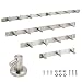 Produktbild BAYTTER® Hakenleiste Edelstahl Garderobenleiste Kleiderhaken Garderobenhaken mit 3/4/6/8 Haken Wandhaken Wandgarderobe, Länge wählbar (4 Haken(L: 277mm))