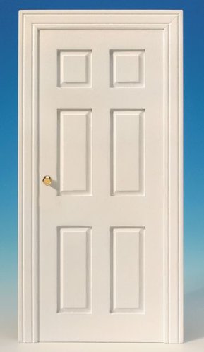 Preisvergleich Produktbild MiniMundus Innentür, Attrappe, weiß für das Puppenhaus