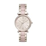 Fossil Damen Analog Quarz Uhr mit Edelstahl Armband ES4346