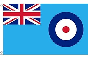BOTARO 5ft x 3ft (150 x 90 cm) RAF Blue Ensign Royal Air Force British Military Forces Troops 100% Polyester Material Flag Banner Ideal for Pub Club School Festival Business Party Decoration